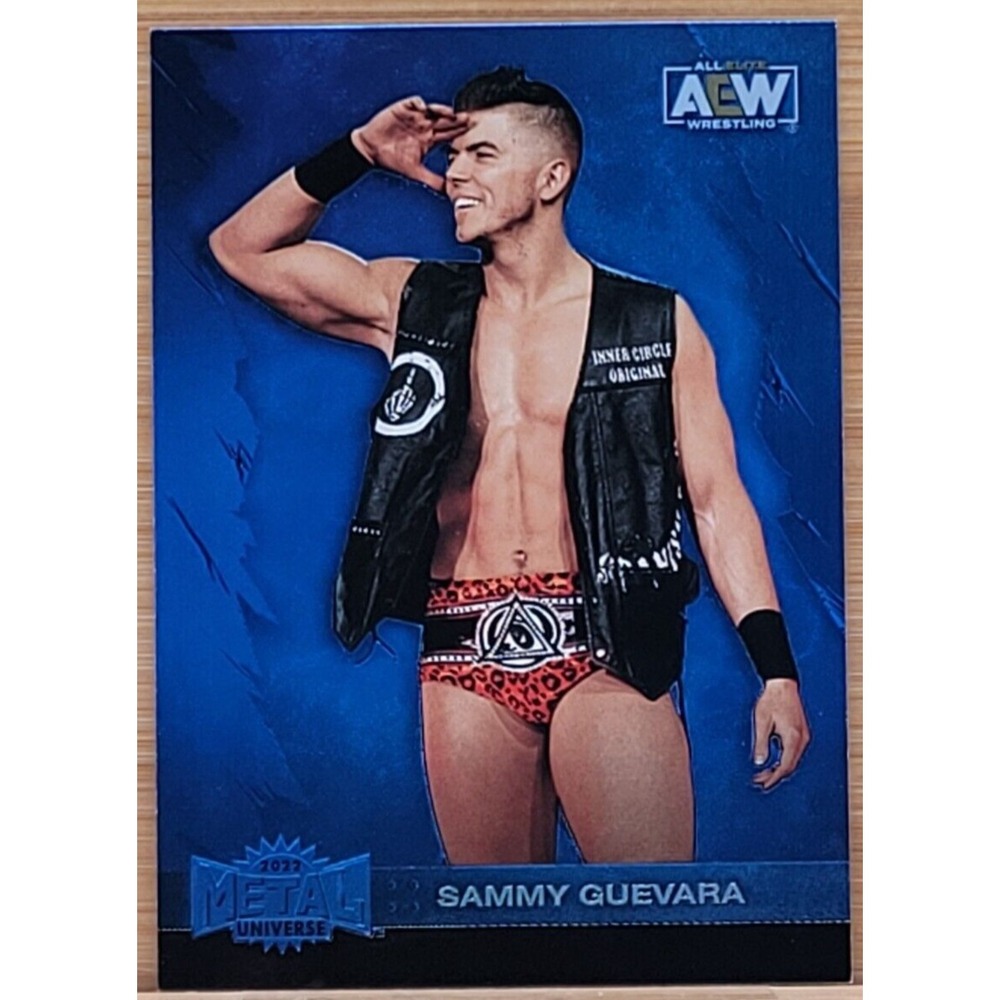 2022 UPPER DECK AEW METAL UNIVERSE SAMMY GUEVARA  BLUE‎ SPECTRUM